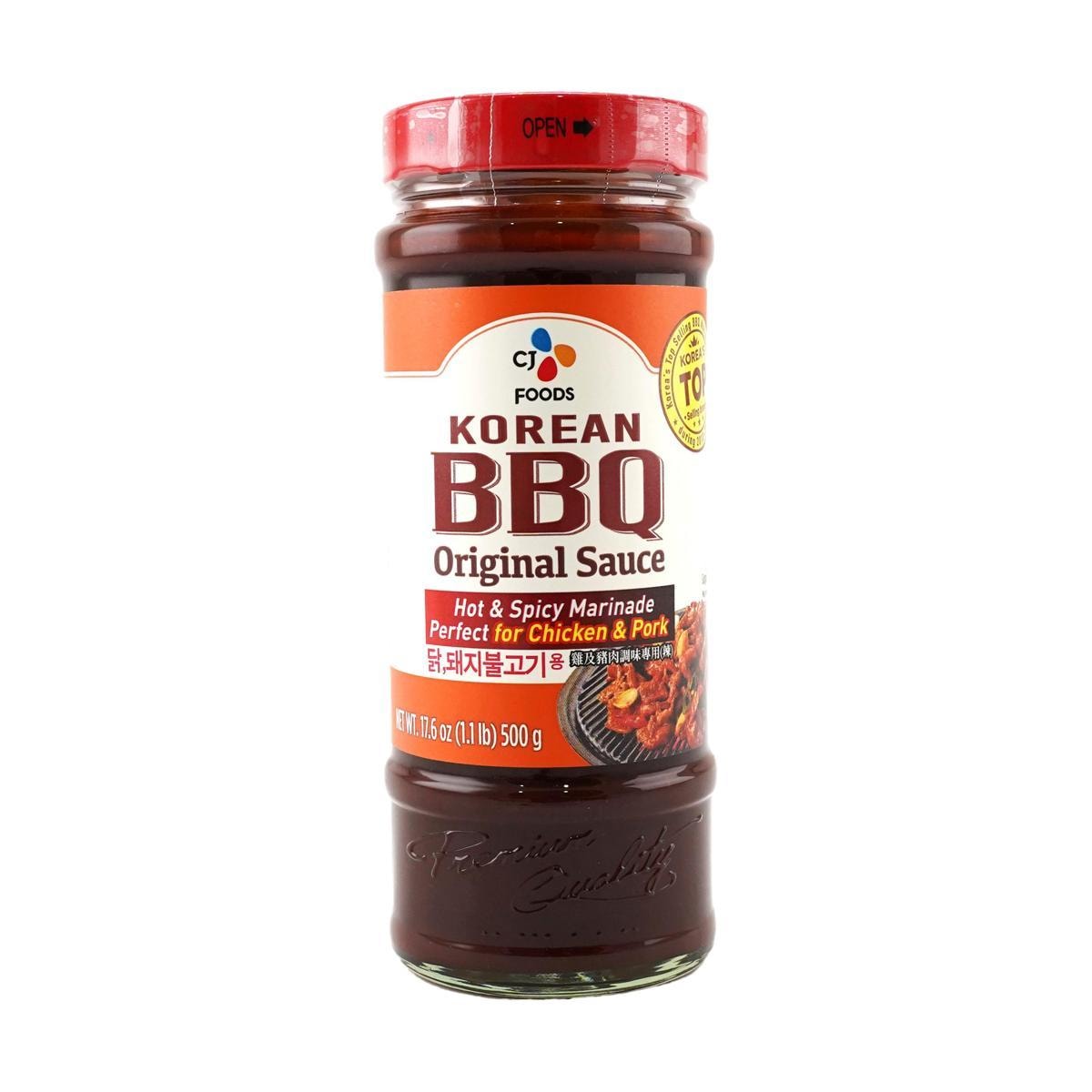 CJ Foods Korean BBQ Original Sauce Hot & Spicy Marinade